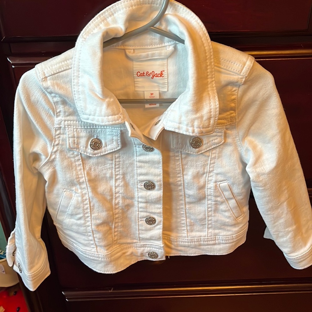 Toddler 2T White jean jacket